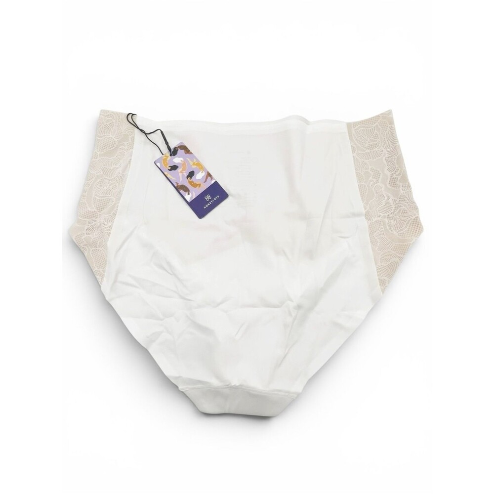 NWT Honeylove CrossOver Lace Brief Shaping Underwear White Size Large Set of 3 - Picture 6 of 14